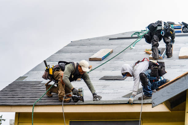 Professional Roofing technician working in Midway City, CA